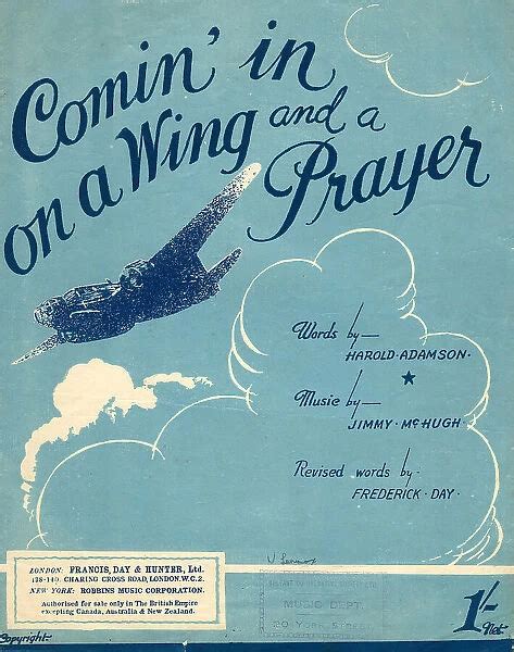 on a wing and a prayer saying|The story behind “Comin’ in on a wing and a prayer”